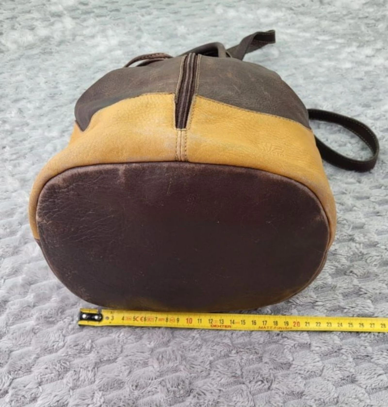 El Corte Inglés Real Leather Bucket Backpack Vintage Retro 90s – photo 18